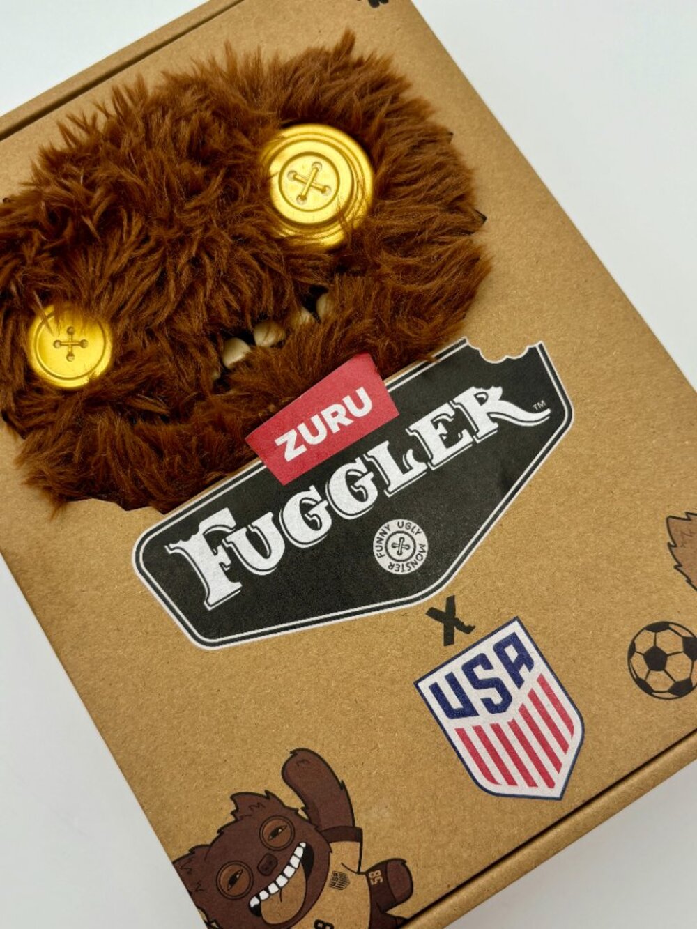 2026 Fuggler FIFA USA Soccer GRUMPY GRUMPS Funny Ugly Monster 9" Plush Toy NEW